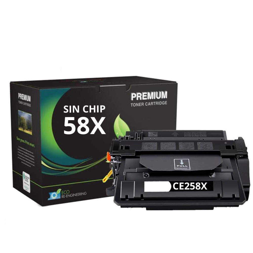 TONER COMPATIBLE (CF258X) 58x -SIN CHIP - NEGRO /