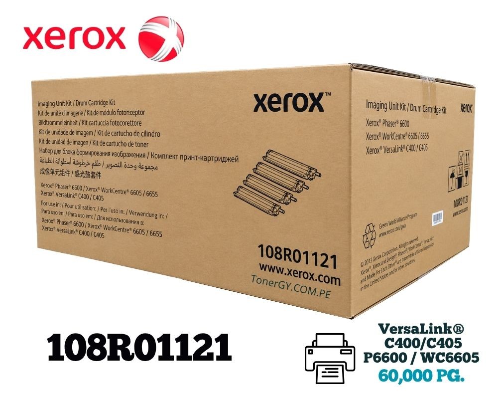 Unidad de Imagen Xerox 108R01121 Original CMYK 60.000 Páginas